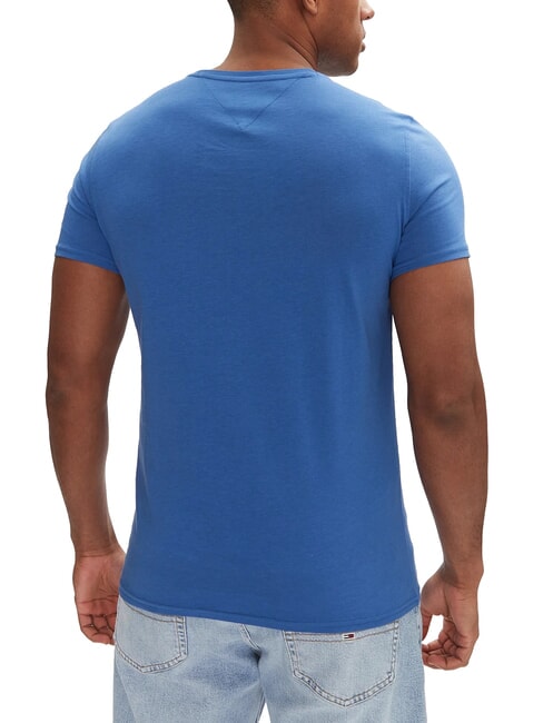 TH JEANS T-shirt slim fit in cotone tempo blue - T-shirt Uomo