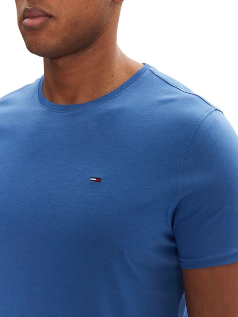 TH JEANS T-shirt slim fit in cotone tempo blue - T-shirt Uomo