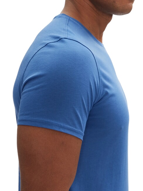 TH JEANS T-shirt slim fit in cotone tempo blue - T-shirt Uomo