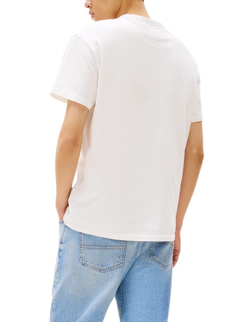 TH JEANS T-shirt maniche corte ricamo logo ecru - T-shirt Uomo
