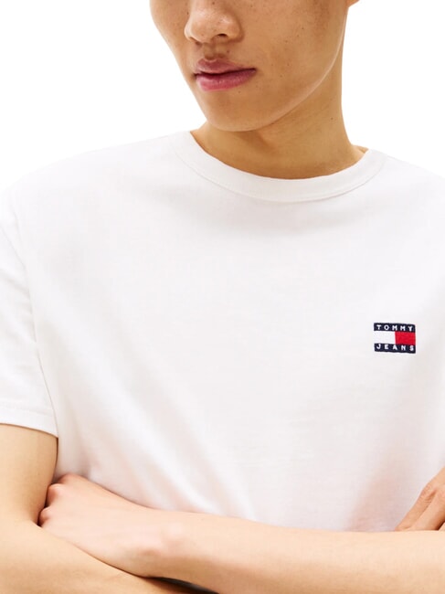 TH JEANS T-shirt maniche corte ricamo logo ecru - T-shirt Uomo