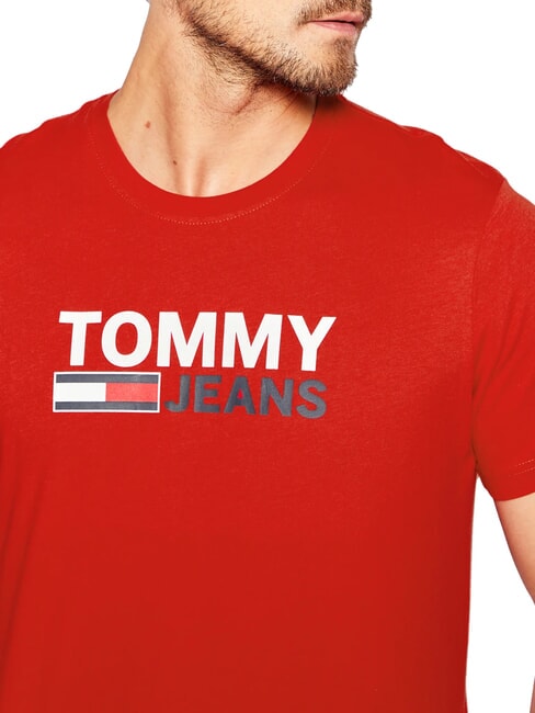 TH JEANS T-shirt maniche corte con stampa deep crimson - T-shirt Uomo