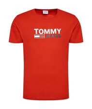 TOMMY HILFIGER TH JEANS T-shirt maniche corte con stampa deep crimson - T-shirt Uomo - 4