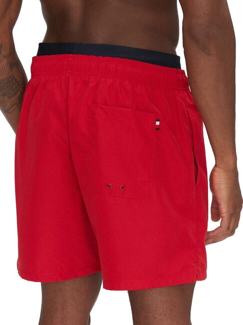 TH Costume da bagno elastico logo medium red - Costumi da bagno Uomo