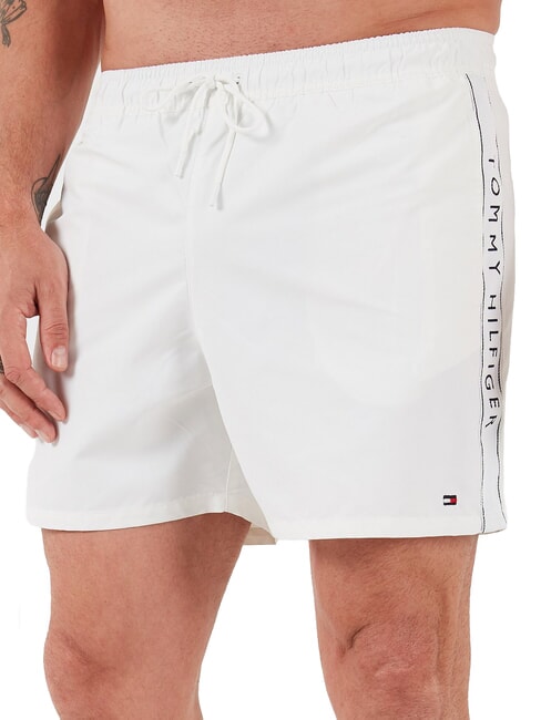 TH Boxer da bagno con logo laterale optic white - Costumi da bagno Uomo