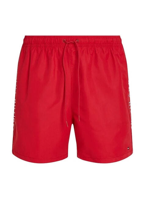 TH Boxer da bagno con logo laterale medium red - Costumi da bagno Uomo