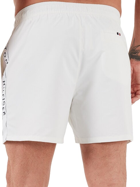 TH Boxer da bagno con logo laterale optic white - Costumi da bagno Uomo