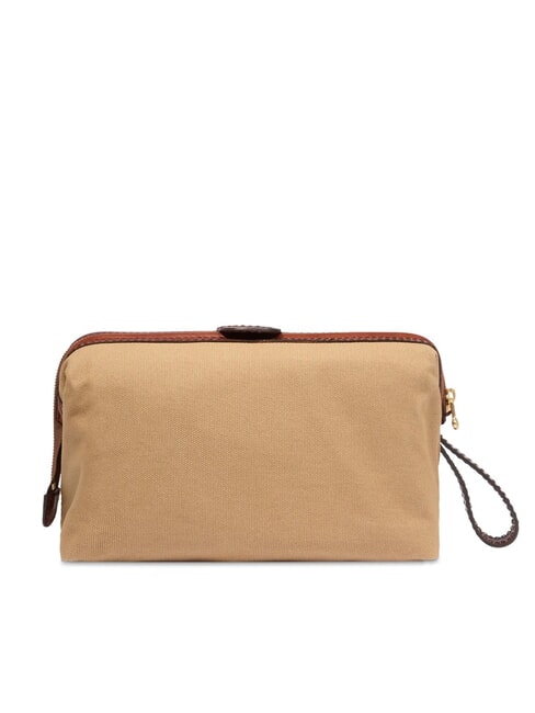 STORY Beauty case in canvas e pelle naturale/marrone abb. oro - Beauty Case