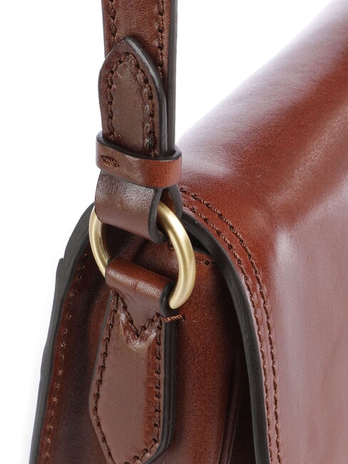 ISADORA Borsa a tracolla in pelle con flap MARRONE - Borse Donna