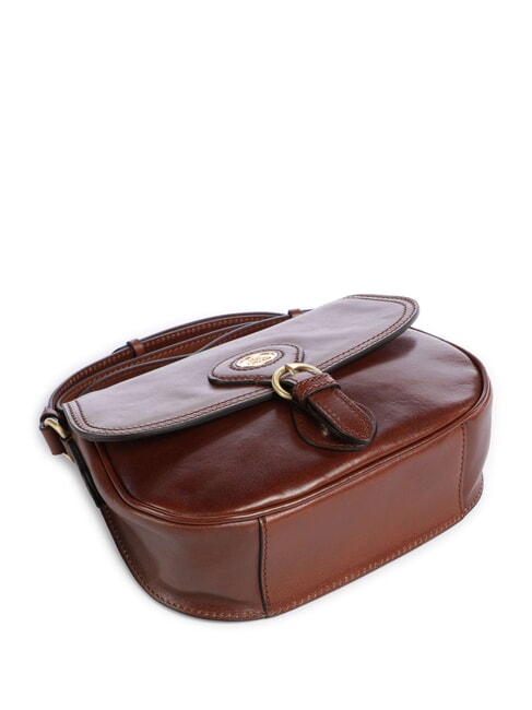 ISADORA Borsa a tracolla in pelle con flap MARRONE - Borse Donna