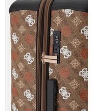 GUESS ELIETTE  Trolley Medio  latte logo/ginger - Trolley Semirigidi - 4