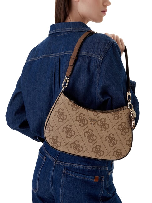 NOELLE 2 Borsa a spalla stampa logo 4G latte logo/brown - Borse Donna