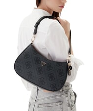 GUESS NOELLE 2 Borsa a spalla stampa logo 4G coal - Borse Donna - 5