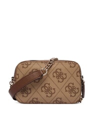GUESS NOELLE 2 Mini Camera Bag a tracolla latte logo/brown - Borse Donna - 2