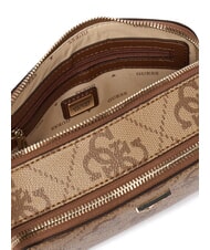 GUESS NOELLE 2 Mini Camera Bag a tracolla latte logo/brown - Borse Donna - 4