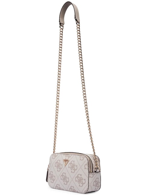 NOELLE 2 Mini Camera Bag a tracolla dark taupe logo - Borse Donna