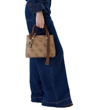 GUESS NOELLE 2 Borsa a mano, con tracolla latte logo/brown - Borse Donna - 5