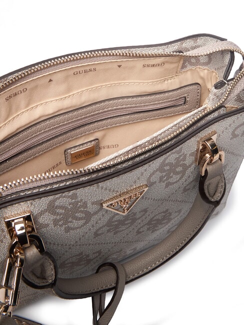 NOELLE 2 Borsa a mano, con tracolla dark taupe logo - Borse Donna