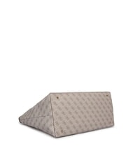 GUESS ECO VICTTORIA Borsa a spalla dark taupe logo - Borse Donna - 4