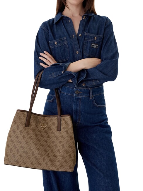 VICTTORIA 2 Shopper a spalla, con pochette latte logo/brown - Borse Donna