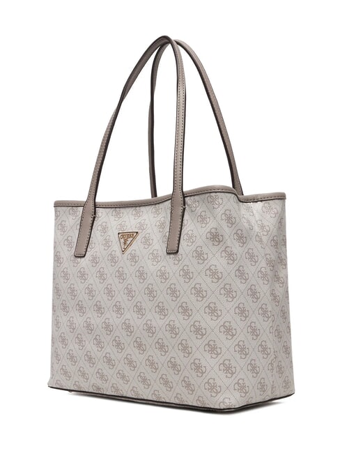 VICTTORIA 2 Shopper a spalla, con pochette dark taupe logo - Borse Donna