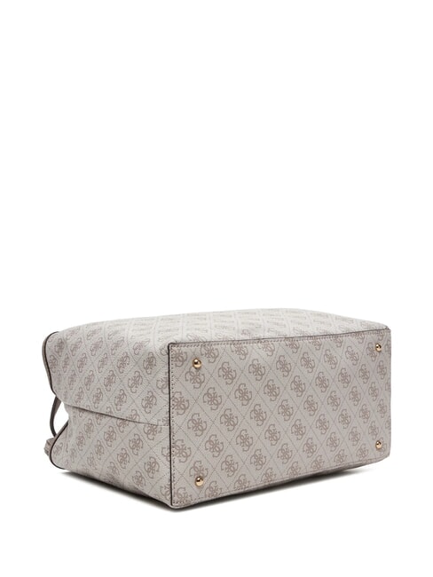 VICTTORIA 2 Shopper a spalla, con pochette dark taupe logo - Borse Donna