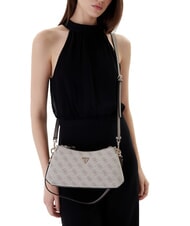 GUESS NOELLE 2 Borsa a spalla, a tracolla dark taupe logo - Borse Donna - 4