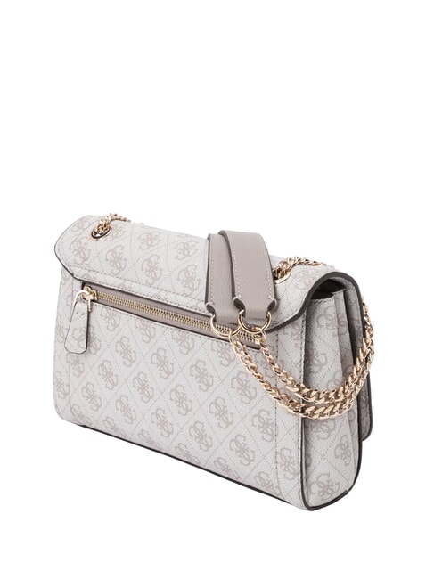 NOELLE 2 Borsa convertible con flap dark taupe logo - Borse Donna