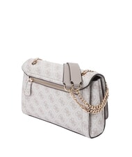 GUESS NOELLE 2 Borsa convertible con flap dark taupe logo - Borse Donna - 2