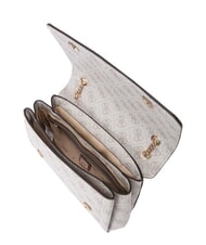 GUESS NOELLE 2 Borsa convertible con flap dark taupe logo - Borse Donna - 3