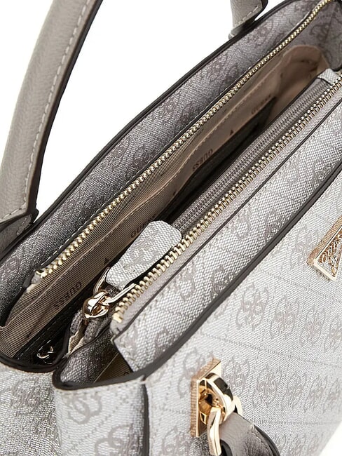 NOELLE 2 Borsa a mano, con tracolla dark taupe logo - Borse Donna