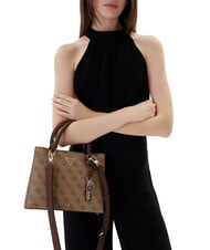 GUESS NOELLE 2 Borsetta a mano, con tracolla latte logo/brown - Borse Donna - 6