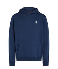 TOMMY HILFIGER TH Felpa in cotone con cappuccio night sky - Felpe Uomo - 4