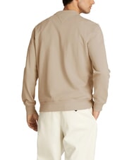 TOMMY HILFIGER TH Felpa girocollo in cotone sandalwood - Felpe Uomo - 2