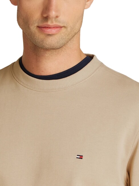 TH Felpa girocollo in cotone sandalwood - Felpe Uomo