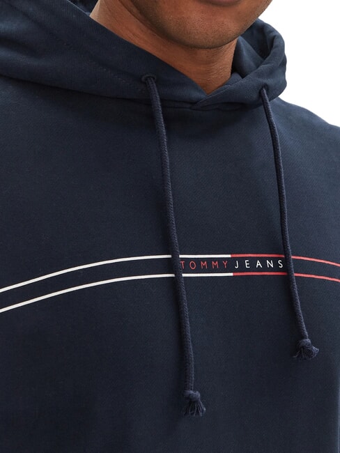 TH JEANS Felpa con tasca e cappuccio dark night navy - Felpe Uomo