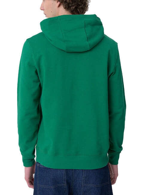 TH Felpa con stampa e cappuccio nouveau green - Felpe Uomo
