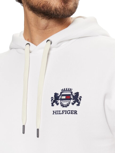 TH Felpa con cappuccio e stemma white - Felpe Uomo