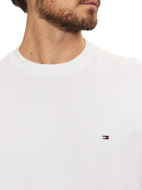 TH Felpa girocollo in cotone white - Felpe Uomo