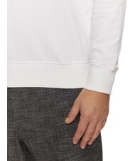 TOMMY HILFIGER TH Felpa girocollo in cotone white - Felpe Uomo - 4