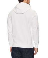 TOMMY HILFIGER TH Felpa in cotone con cappuccio white - Felpe Uomo - 2