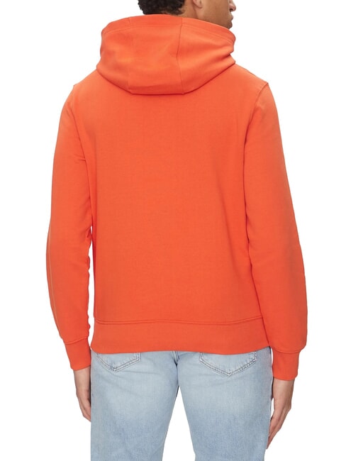 TH Felpa in cotone con cappuccio brilliant orange - Felpe Uomo