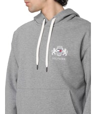 TOMMY HILFIGER TH Felpa con cappuccio e stemma medium grey heather - Felpe Uomo - 3
