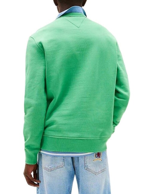 TH JEANS Felpa a girocollo in cotone coastal green - Felpe Uomo