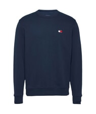 TOMMY HILFIGER TH JEANS Felpa a girocollo in cotone dark night navy - Felpe Uomo - 3