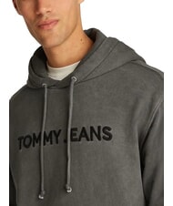 TOMMY HILFIGER TH JEANS Felpa con cappuccio e ricamo logo black - Felpe Uomo - 3