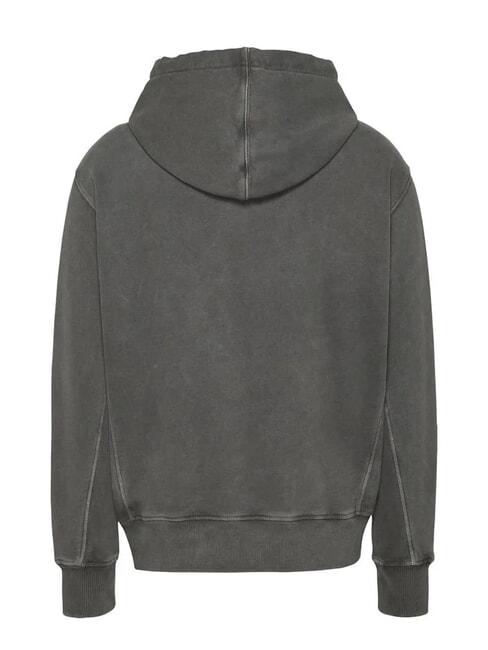 TH JEANS Felpa con cappuccio e ricamo logo black - Felpe Uomo