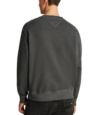 TOMMY HILFIGER TH JEANS Felpa con logo teddy black - Felpe Uomo - 2