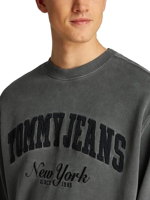 TH JEANS Felpa con logo teddy black - Felpe Uomo
