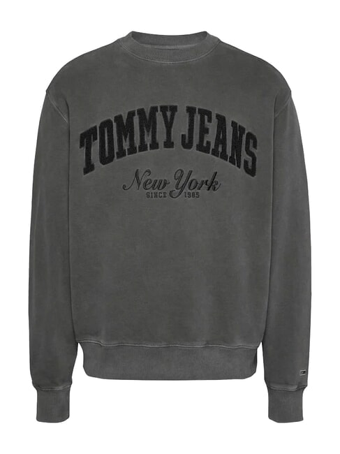 TH JEANS Felpa con logo teddy black - Felpe Uomo